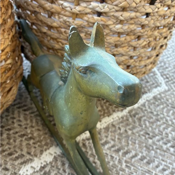 Vintage Brass Rocking Horse - Picture 12 of 15